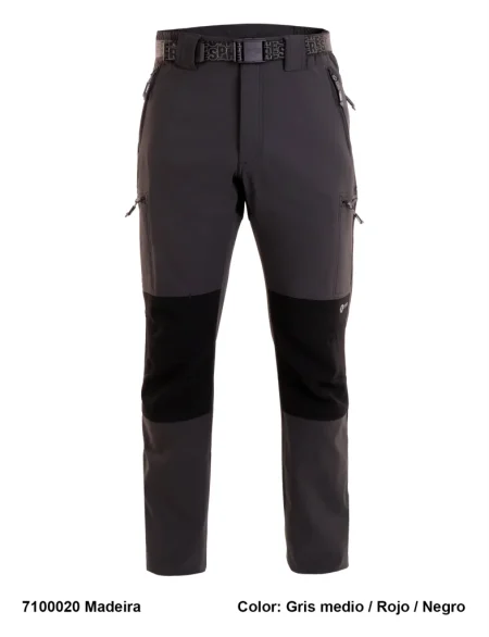 Polyester/Elastane Brushed Trekking Pants for Men Special Large Sizes