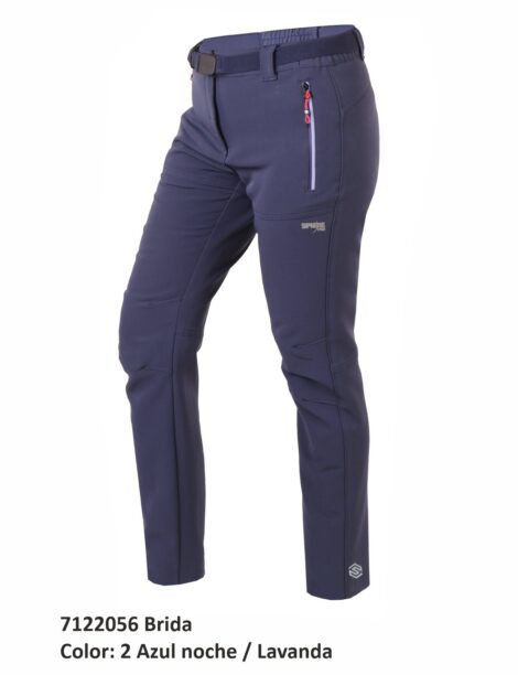 Pantalón Trekking Poliéster/Elastano Perchado Mujer - Imagen 2