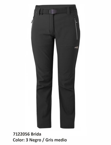 Pantalón Trekking Poliéster/Elastano Perchado Mujer - Imagen 4