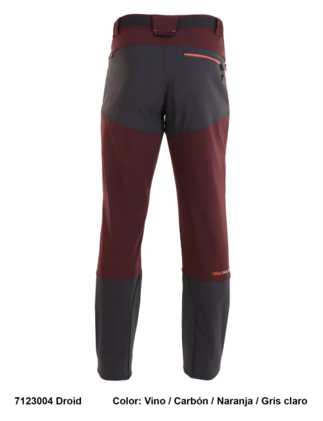 Pantalón Trekking Poliéster-Elastano Hombre Perchado - Imagen 3