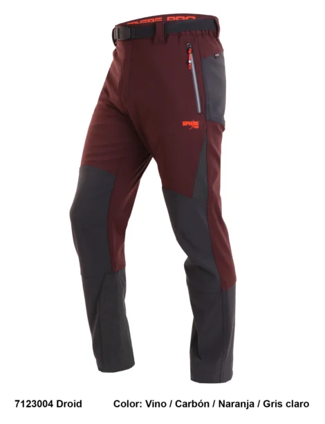 Pantalón Trekking Poliéster-Elastano Hombre Perchado - Imagen 2