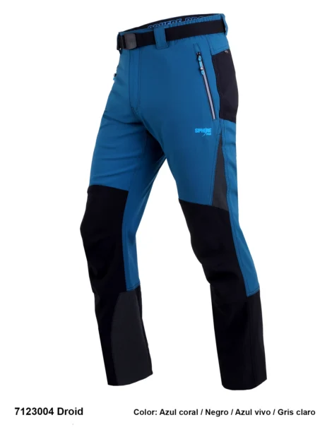 Pantalón Trekking Poliéster-Elastano Hombre Perchado - Imagen 5