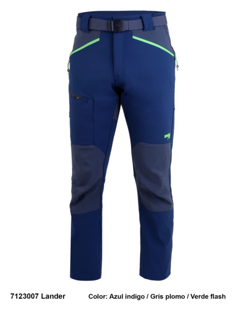 Pantalón Trekking Poliéster-Elastano Hombre Perchado - Imagen 4