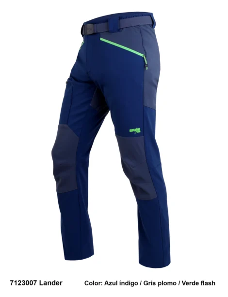 Pantalón Trekking Poliéster-Elastano Hombre Perchado - Imagen 5