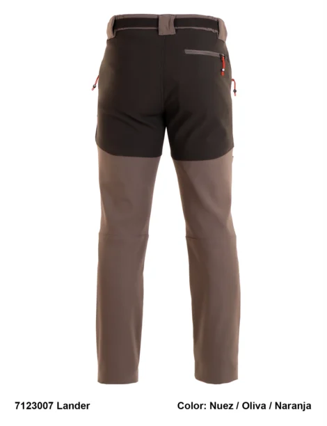 Pantalón Trekking Poliéster-Elastano Hombre Perchado - Imagen 3