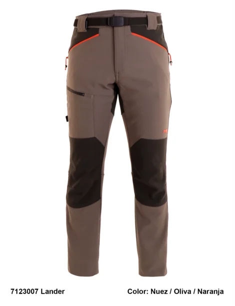 Pantalón Trekking Poliéster-Elastano Hombre Perchado