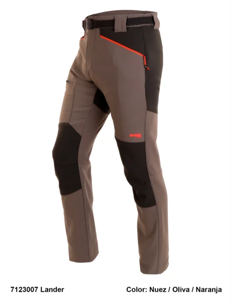 Pantalón Trekking Poliéster-Elastano Hombre Perchado - Imagen 2