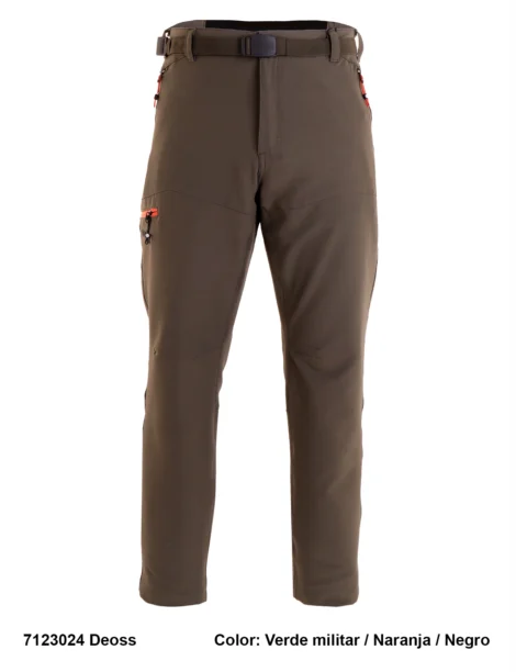 Pantalón Trekking Poliéster-Elastano Hombre Sin Perchar