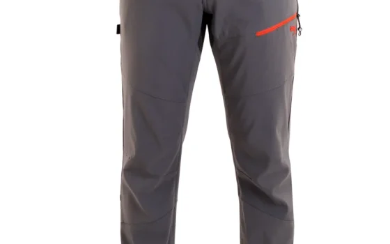 Men's Brushed Polyester-Elastane Trekking Pants