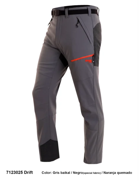 Pantalón Trekking Poliéster-Elastano Hombre Perchado - Imagen 2