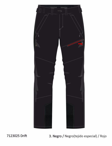 Pantalón Trekking Poliéster-Elastano Hombre Perchado - Imagen 7