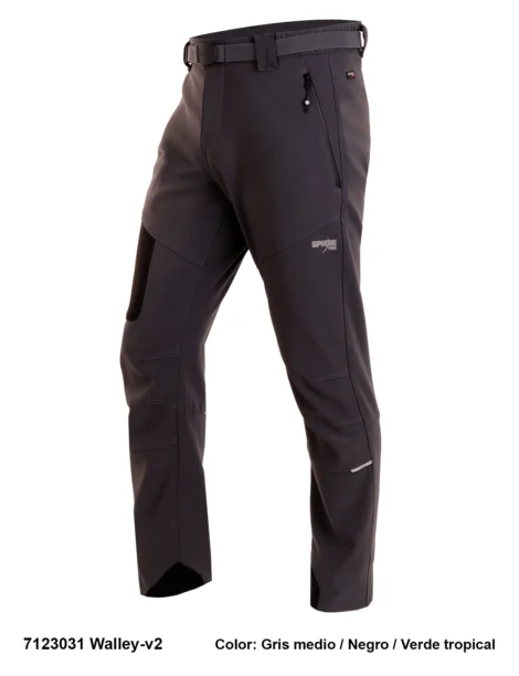 Pantalón Trekking Poliéster-Elastano Hombre Perchado - Imagen 5