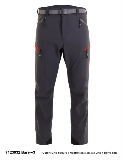 Pantalón Trekking Poliéster-Elastano Hombre Perchado - Imagen 4