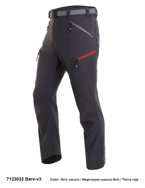 Pantalón Trekking Poliéster-Elastano Hombre Perchado - Imagen 5