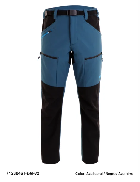 Pantalón Trekking Softshell Elástico Hombre Perchado