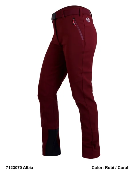 Pantalón Trekking Poliéster-Elastano Mujer Perchado - Imagen 5