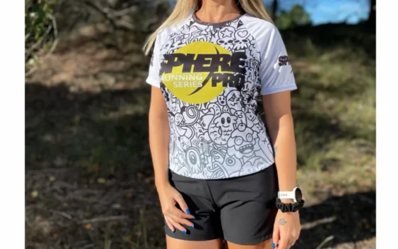 Camiseta Deportiva Poliéster Manga Corta Mujer