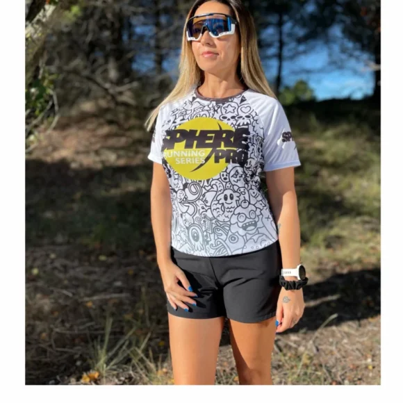 Camiseta Deportiva Poliéster Manga Corta Mujer