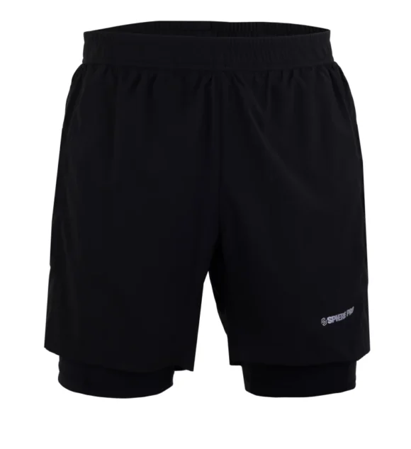 Short Deportivo Poliéster/Spandex Hombre