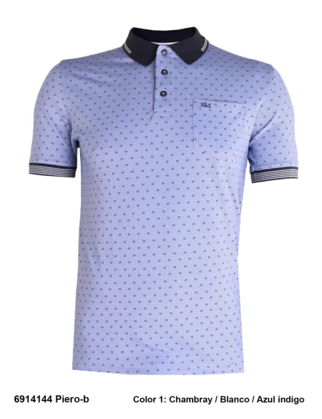 Polo Urban C/Bolsillo Algodón Tallas Grandes Hombre