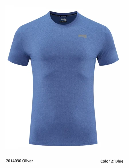 T-Shirt de Sport en Polyester/Élasthanne Pour Hommes