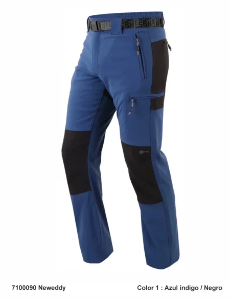 Pantaloni da Trekking Speciali Taglie Grandi da Uomo in Poliestere/Elastan non Spazzolato.