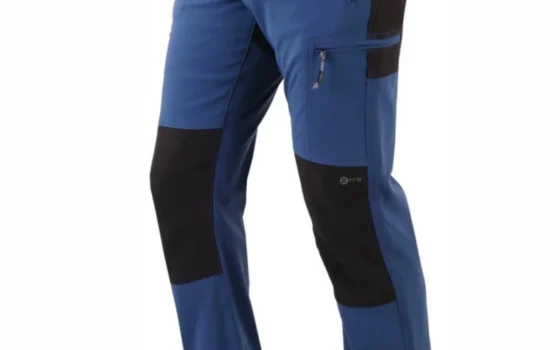 Men's Unbrushed Polyester/Elastane Trekking Pants Special Large Sizes.