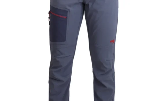 Men's Brushed Polyester-Elastane Trekking Pants