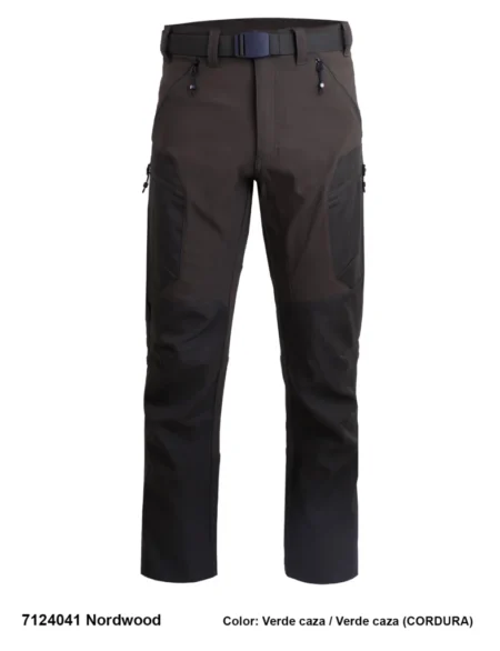 Men's Brushed Polyester-Elastane Trekking Pants