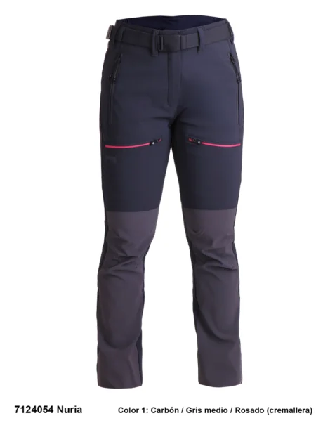 Pantalón Trekking Poliéster/Elastano Perchado Mujer - Imagen 4