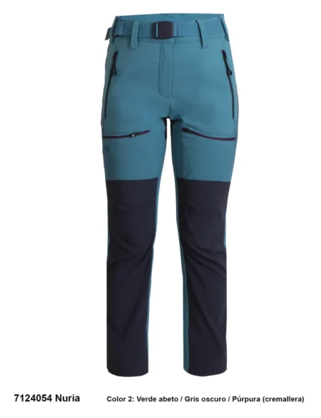 Pantalón Trekking Poliéster/Elastano Perchado Mujer