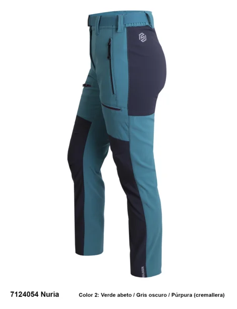 Pantalón Trekking Poliéster/Elastano Perchado Mujer - Imagen 2