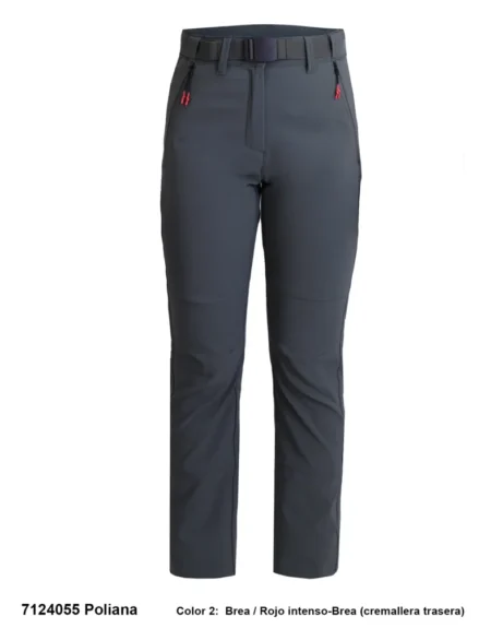 Pantalon de Randonnée en Nylon/Élasthanne Brossé pour Femme