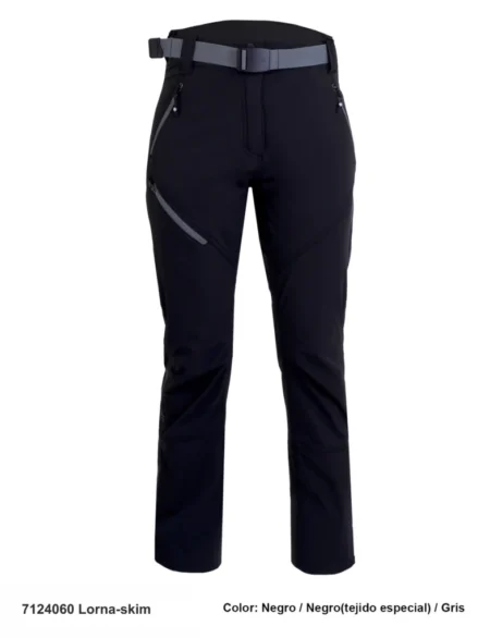 Pantalon de Randonnée/Ski Femme Polyamide/Élasthanne