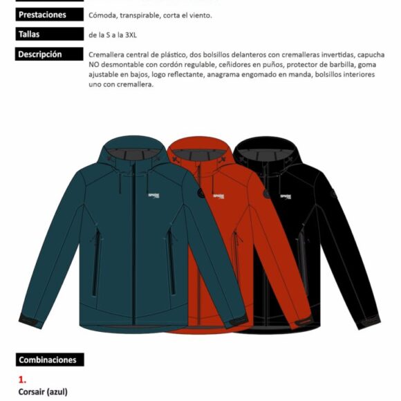 Chaqueta Técnica Softshell Hombre