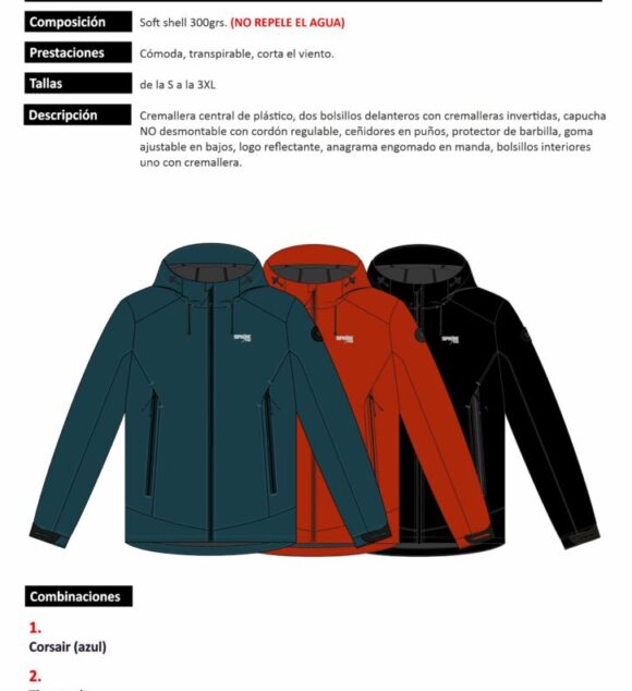 Chaqueta Técnica Softshell Hombre