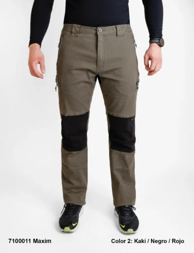 Pantaloni da Lavoro da Uomo in Cotone ed Elastan