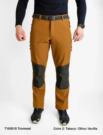 Men’s Trekking Polyester/Elastane Pants Unbrushed.
