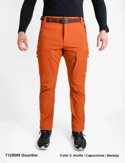 Men’s Trekking Polyester/Elastane Pants Brushed.