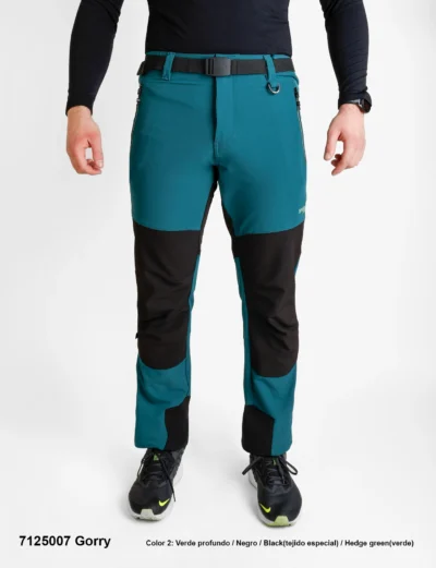 Pantalon Trekking en Polyester/Élasthanne pour Homme non Gratté.