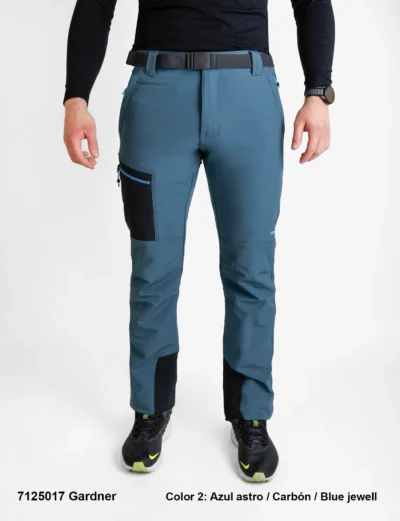 Men’s Trekking Polyester/Elastane Pants Unbrushed.