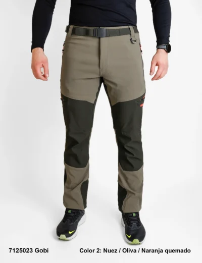 Pantalon Trekking en Polyester/Élasthanne pour Homme Gratté.