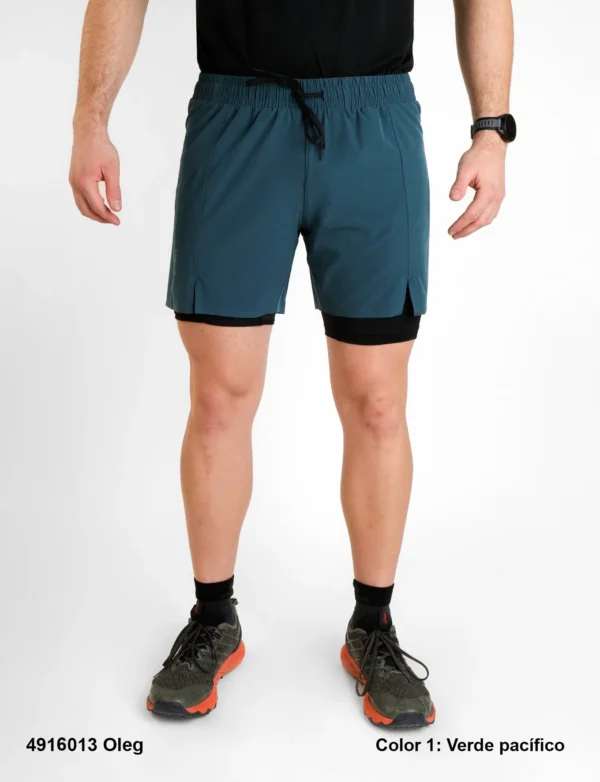 Short Running Poliéster/Spandex Hombre.