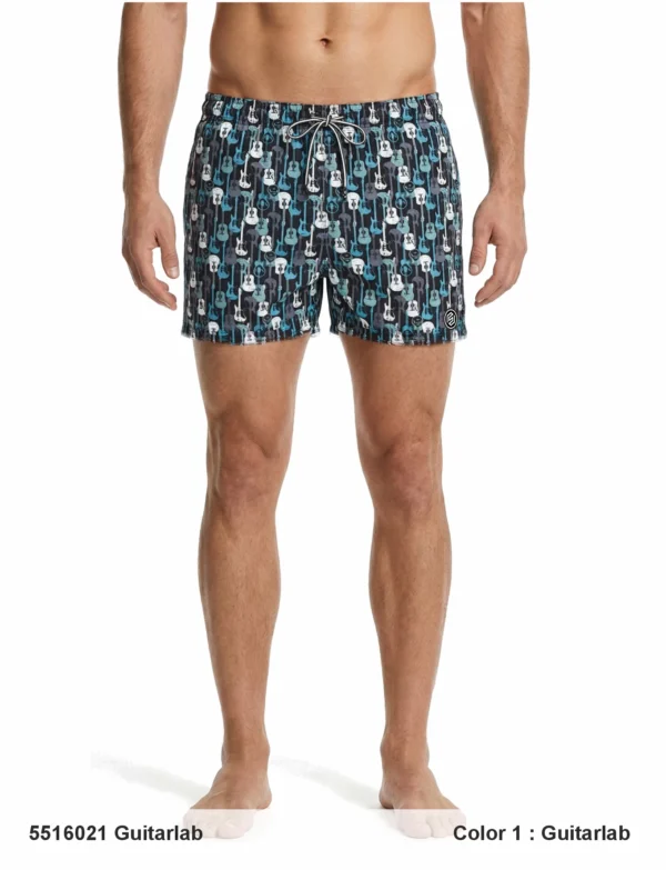Men’s Extra-Short Polyester Swim Shorts.