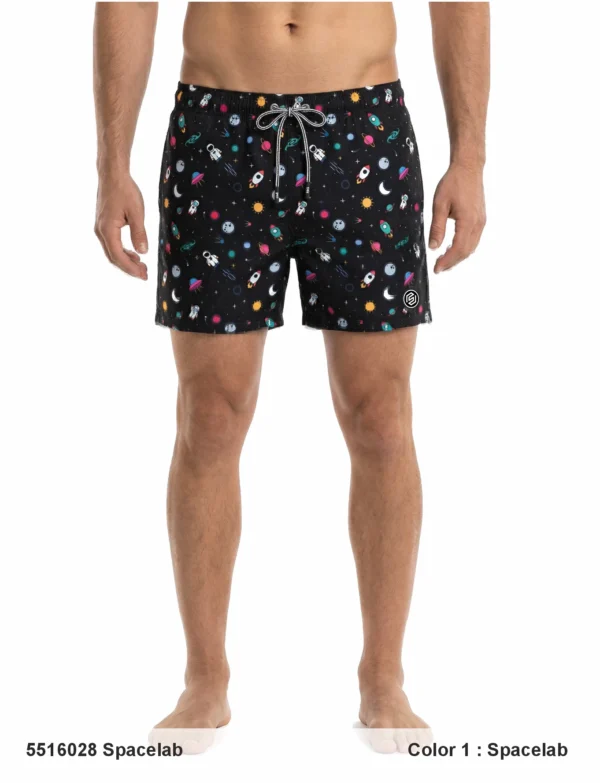 Men’s Extra-Short Polyester Swim Shorts.