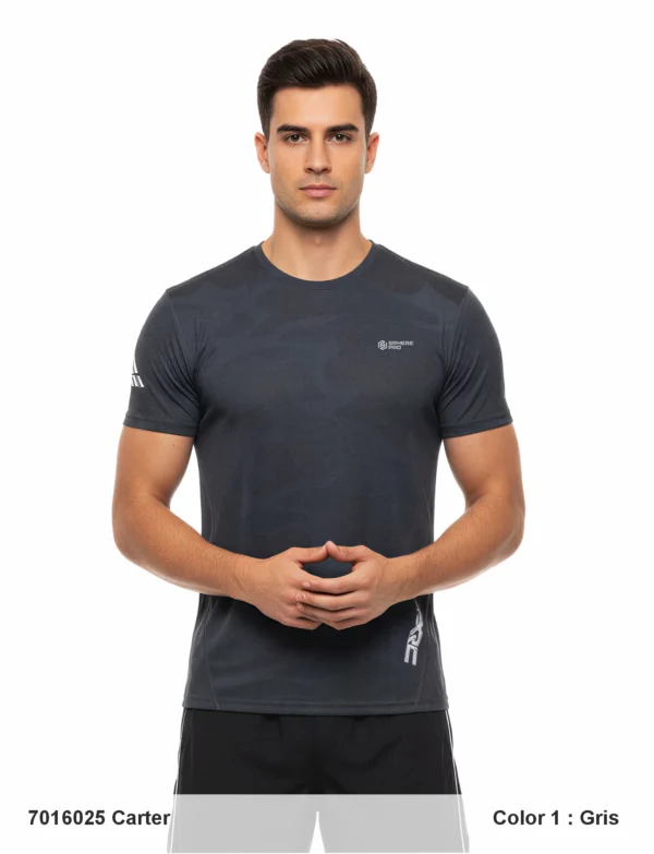Men’s Polyester/Spandex Trail Running T-Shirt.