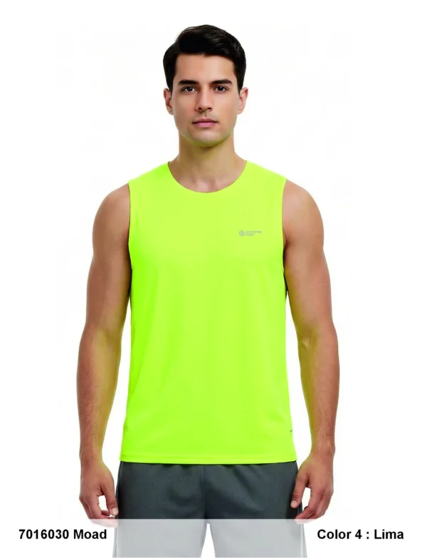 Men’s Sleeveless Polyester Trail Running T-Shirt.